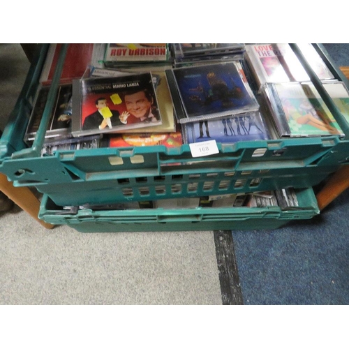 168 - TWO TRAYS OF CD'S MAINLY EASY LISTENING (HOUSE CLEARANCE UNCHECKED )