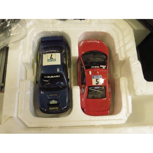 211 - A BOXED RALLY SPORT X3 SCALEXTRIC (UNCHECKED)