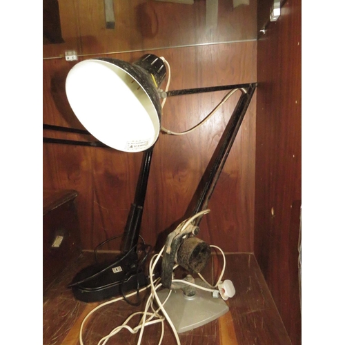 224 - A VINTAGE ANGLE POISE LAMP TOGETHER WITH ANOTHER (2)