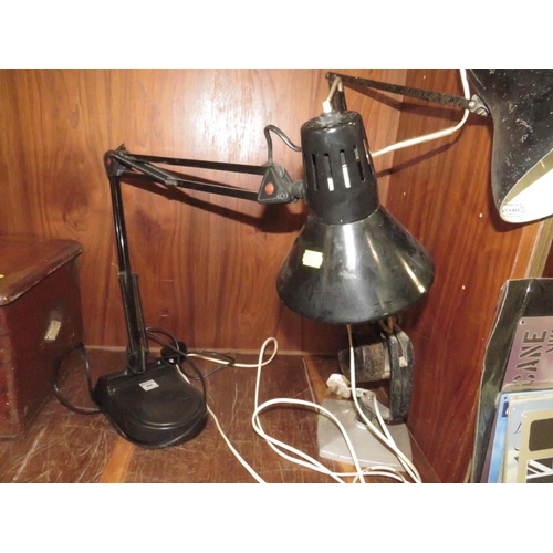 224 - A VINTAGE ANGLE POISE LAMP TOGETHER WITH ANOTHER (2)