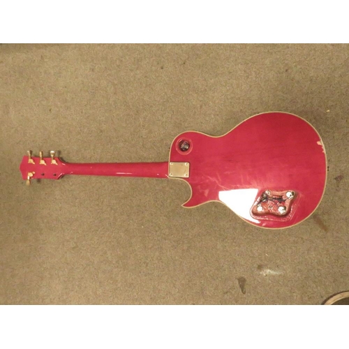 246 - A NERVADA CHERRY SUN BURST GUITAR A/F