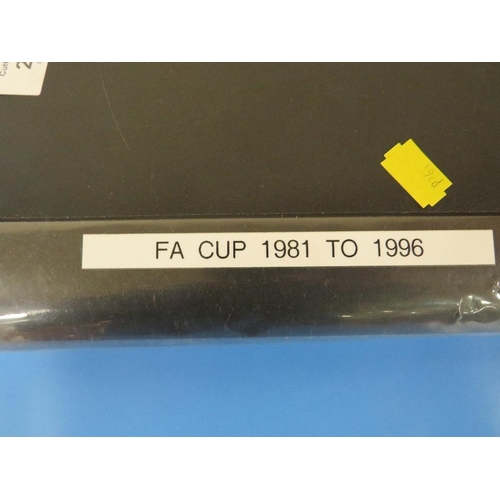 294 - ALBUM OF WOLVERHAMPTON WANDERS FA CUP PROGRAMMES FROM THE 1980'S AND 1990'S