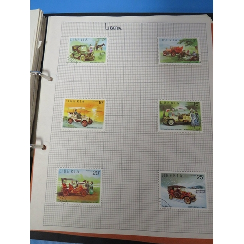 444 - A STAMP ALBUM AND CONTENTS