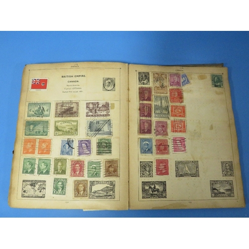 458 - AN IMPROVED POSTAGE STAMP ALBUM AND CONTENTS