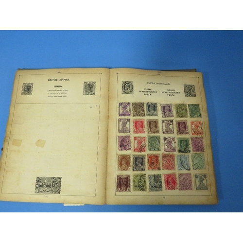 458 - AN IMPROVED POSTAGE STAMP ALBUM AND CONTENTS