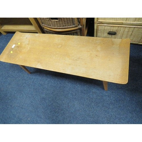 827 - A MID CENTURY LONG COFFEE TABLE A/F