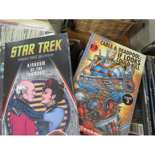 123 - TWENTY DIFFERENT STAR TREK HARDBACK BOOKS THE GRAPHIC NOVEL COLLECTION, MOST STILL FACTORY SEALED