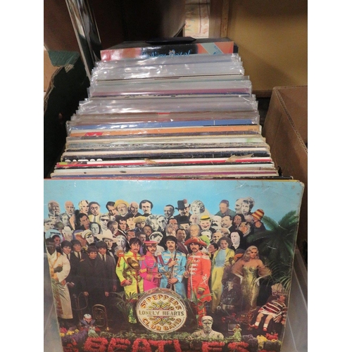 125 - OVER 100 LP RECORDS ARTISTS INCLUDE THE BEATLES, WINGS, STATUS QUO, DONOVAN, NEIL DIAMOND, MARC BOLA... 