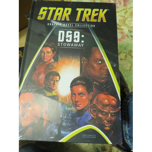 126 - TWENTY DIFFERENT STAR TREK HARDBACK BOOKS THE GRAPHIC NOVEL COLLECTION, MOST STILL FACTORY SEALED