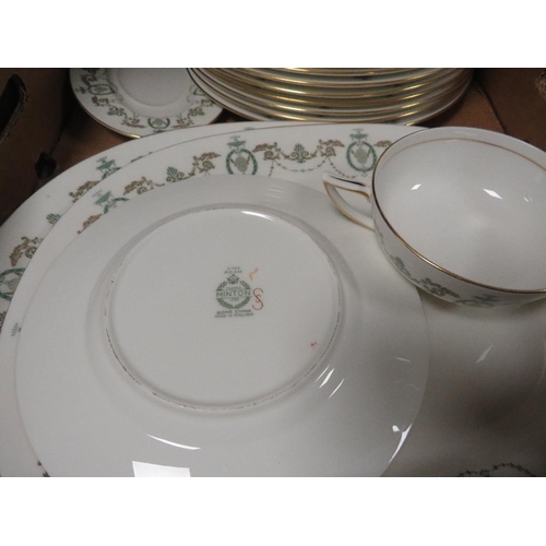 184 - TWO TRAYS OF MINTON ADAM DINNER WARE