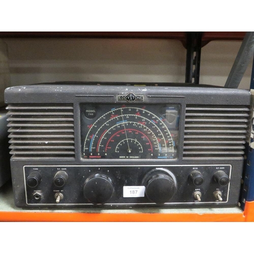 187 - A EDDYSTONE MODEL 740 RADIOGRAMME