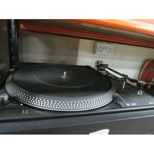 192 - A VINTAGE DUAL CS506 TURNTABLE TOGETHER WITH TWO PAIRS OF SONY SPEAKERS ALL UNTESTED