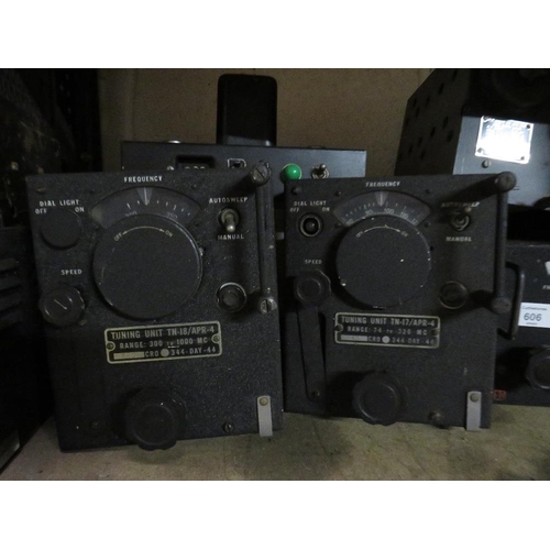 606 - A SELECTION OF POST WAR AIRCRAFT RECEIVERS ETC  (8)