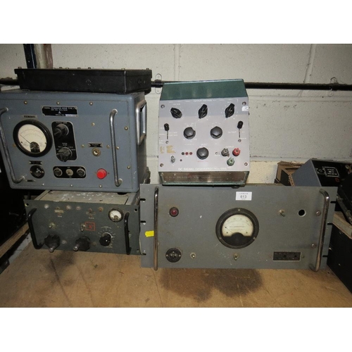 613 - A VALVE POWERED RADIO SUPPLY TOGETHER WITH VARIOUS SIGNAL GENERATORS ETC