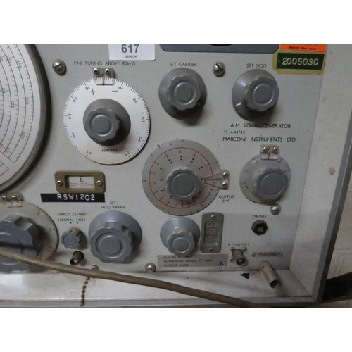 617 - A 6625-99-924-8875 SIGNAL GENERATOR CT 452A