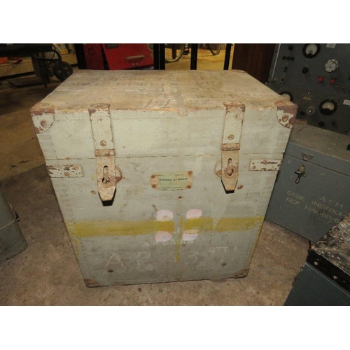 623 - THREE WOODEN MILITARY INSTRUMENT CASES (3)