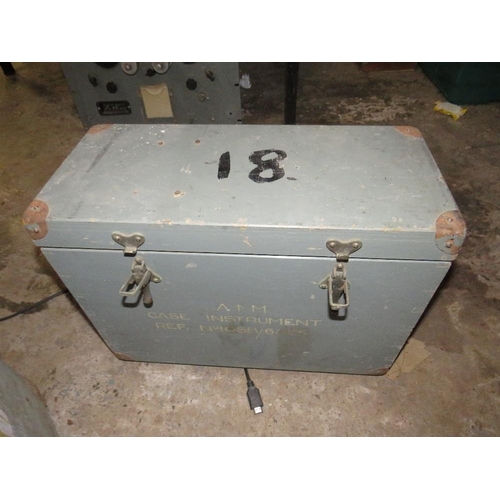 623 - THREE WOODEN MILITARY INSTRUMENT CASES (3)