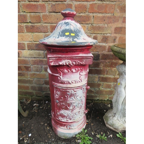 632 - AN ORNAMENTAL POST BOX