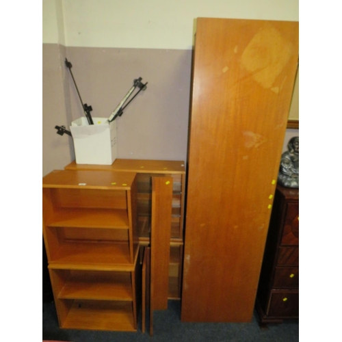 715 - A MID CENTURY 'TAPLEY' TEAK MODULAR BOOKCASE A/F