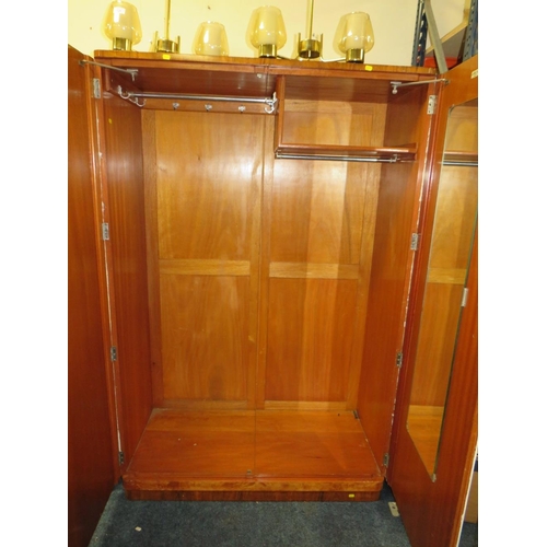 723 - A DECO WHITE PAINTED WARDROBE AND DRESSING TABLE (2)