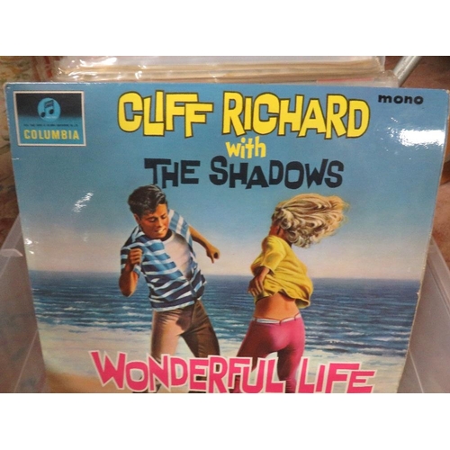 73 - CIRCA 100 LP RECORDS TO INCLUDE 17 DIFFERENT CLIFF RICHARD RECORDS