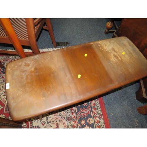 747 - A SMALL ERCOL STYLE COFFEE TABLE