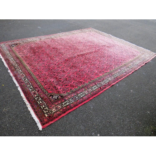 768 - TWO LARGE 20TH CENTURY WOOLLEN RUGS-  380 x 260 cm and 224 x 155 cm