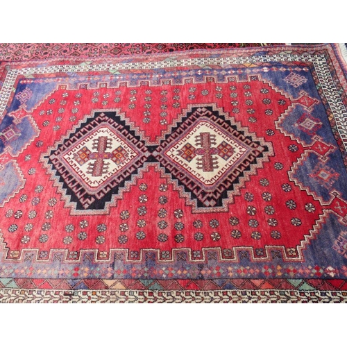 768 - TWO LARGE 20TH CENTURY WOOLLEN RUGS-  380 x 260 cm and 224 x 155 cm