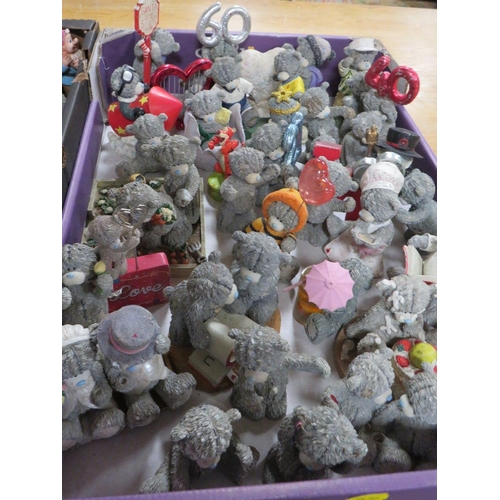 78 - THREE TRAYS CONTAINING A LARGE SELECTION OF ME TO YOU BEARS ETC