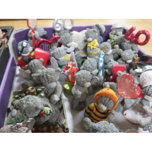 78 - THREE TRAYS CONTAINING A LARGE SELECTION OF ME TO YOU BEARS ETC