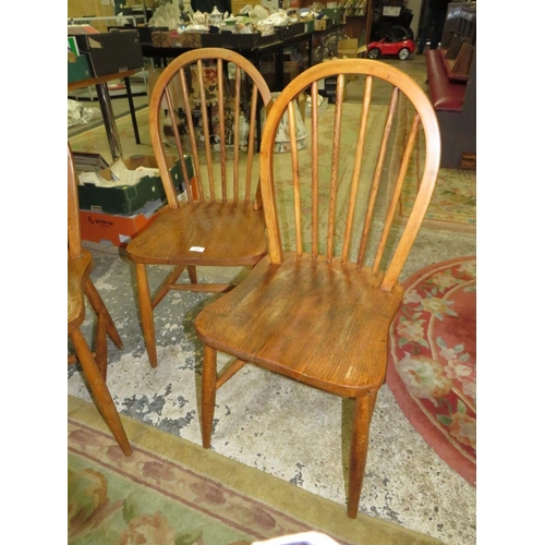 794 - THREE HOOP BACK CHAIRS