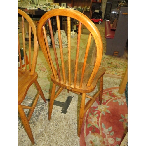 794 - THREE HOOP BACK CHAIRS