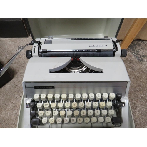 89 - A VINTAGE ADLER GABRIELLE TYPEWRITER IN CASE