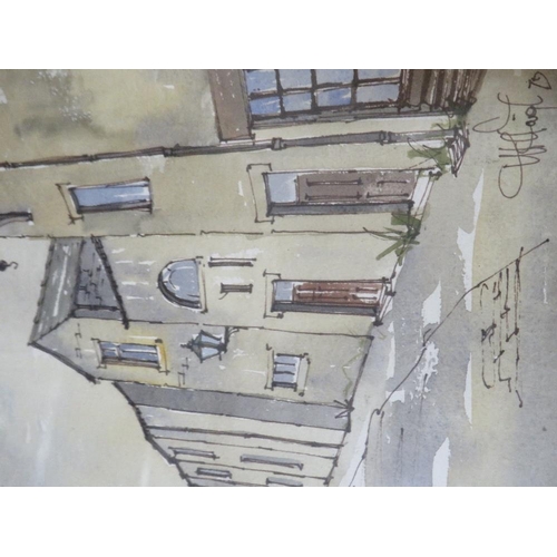 32 - A SELECTION OF WATERCOLOURS, MIXED MEDIA AND PRINTS TO INCLUDE JAMES PRIDDEY ETC