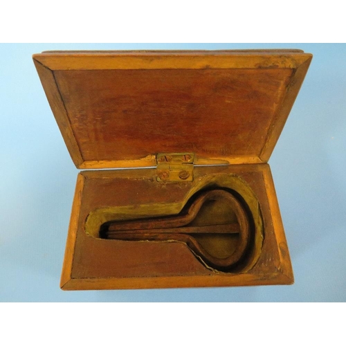 444 - A VINTAGE INLAID BOXED JEWS HARP