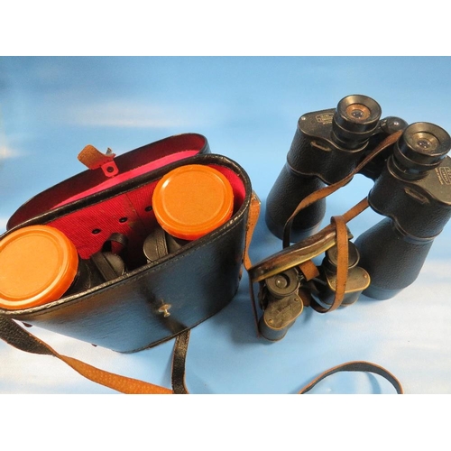 461 - THREE PAIRS OF BINOCULARS TO INCLUDE ROSS OF LONDON EXAMPLE 13 X 60