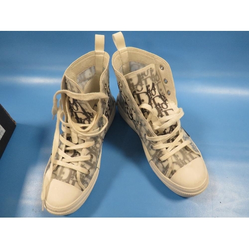 463 - A PAIR OF REPLICA B23 CHRISTIAN DIOR STYLE BOOT TRAINERS