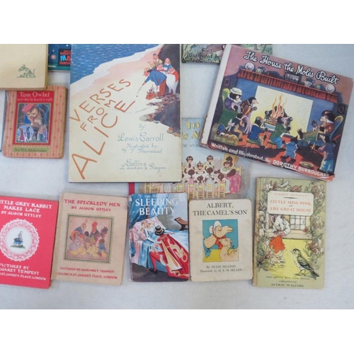 102 - A QUANTITY OF COLLECTABLE CHILDREN'S BOOKS WITH SOME RARE BOOKS IN POOR CONDITION. Includes 1940s an... 