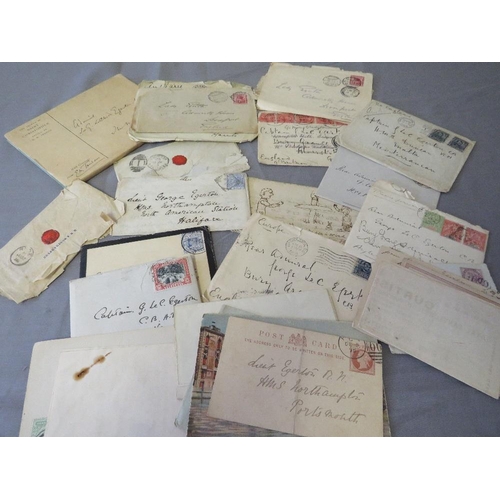 110 - A SMALL COLLECTION OF CORRESPONDENCE ADDRESSED TO ADMIRAL GEORGE EGERTON KCB (b.1852-d.1940), and La... 