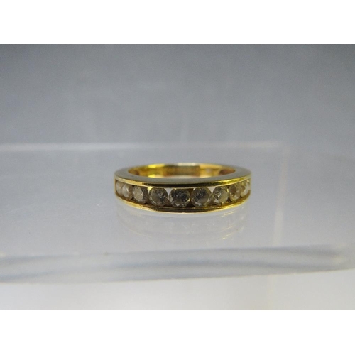 154 - AN 18CT GOLD 'ILIANA' HALF ETERNITY DIAMOND RING