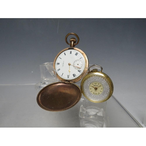 193 - SIX VARIOUS VINTAGE POCKET WATCHES, gold plated and silver plated examples to include Waltham and In... 