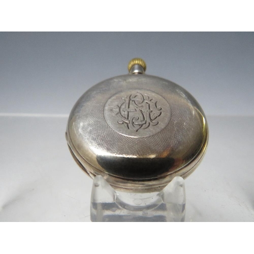 195 - CHARLES FRODSHAM - SILVER HALF HUNTER POCKET WATCH - LONDON 1882, Dia. 4 cm