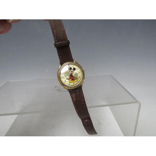 199 - A MICKEY MOUSE QUARTZ WRISTWATCH WITH MELODY ALARM BY LORUS,  Dia. 3 cm