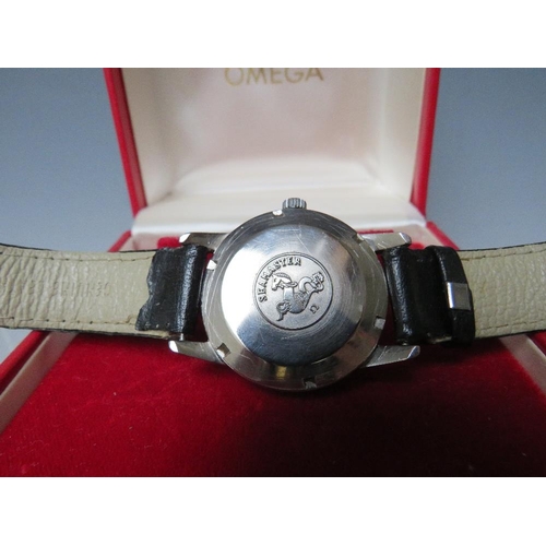 206 - AN OMEGA SEAMASTER WRISTWATCH IN ORIGINAL BOX, Dia. 3.5 cm, box A/F