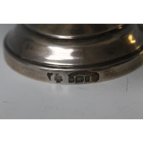 235 - A SMALL HALLMARKED SILVER COMPORT BY HAWKSWORTH EYRE & CO LTD - SHEFFIELD 1902, approx weight 210g, ... 