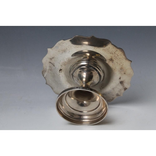 235 - A SMALL HALLMARKED SILVER COMPORT BY HAWKSWORTH EYRE & CO LTD - SHEFFIELD 1902, approx weight 210g, ... 