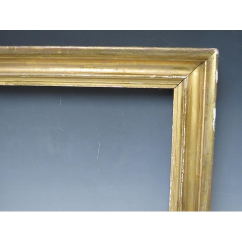 30 - A 19TH CENTURY GILT FRAME, frame W 6.5 cm, rebate 38 x 28 cm