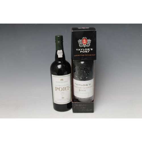 316 - 1 BOTTLE OF FORTNUM & MASON LBV PORT 1996, together with a boxed bottle of Taylor's LBV port 2001