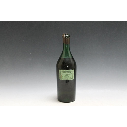 317 - 1 BOTTLE OF L GARNIER LIQUEUR FRABRIQUEE A LA GDE CHARTREUSE, mid shoulder, wax capsule damaged, see... 