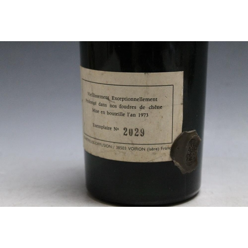 317 - 1 BOTTLE OF L GARNIER LIQUEUR FRABRIQUEE A LA GDE CHARTREUSE, mid shoulder, wax capsule damaged, see... 